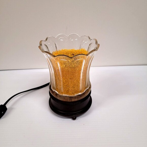 Ooh La Lamp Crystal Warmer Lighted Scent Warmer Flameless Fragrance Gold Crystal - Picture 5 of 7